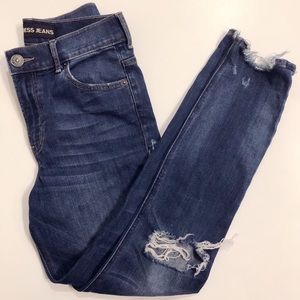 Express High Rise Ankle Jeans